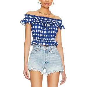 Cleobella 'Annalise' Blue Cotton Blend Top Size XS - NWT